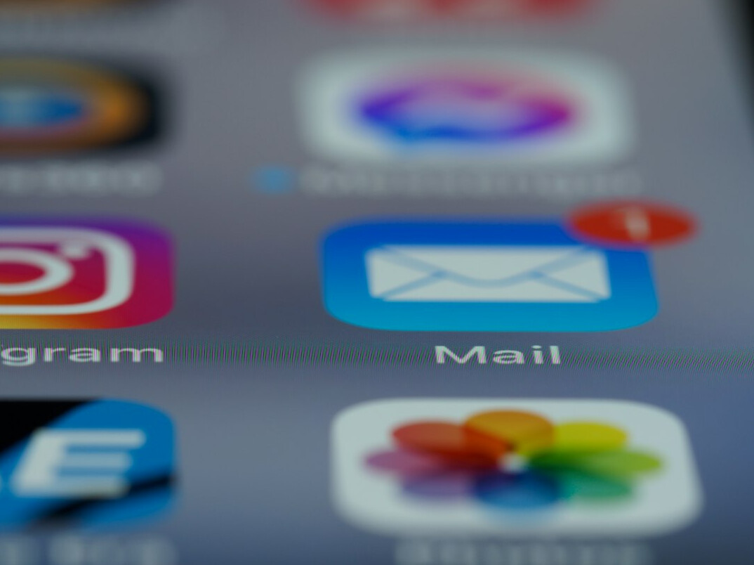 email inbox on screen
